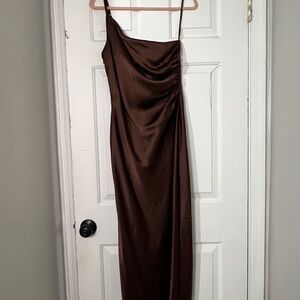 Revelry Brown Jade Bridesmaid Dress
